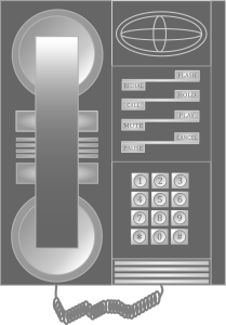 Telephone Vector Drawing